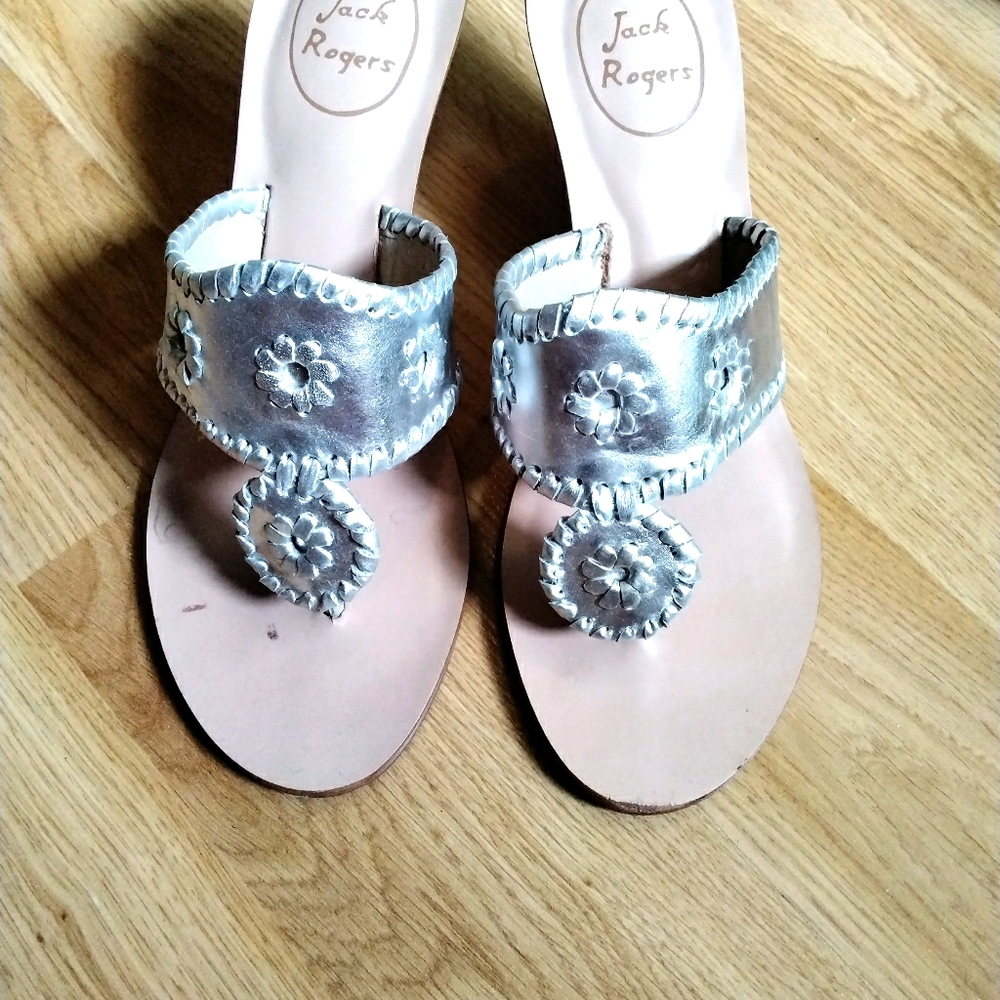 Jack Rogers Wedge Sandals - Size 8